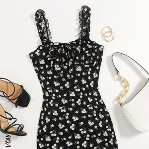 Flower Mini Dress